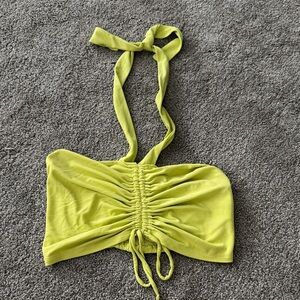 Urban Outfitters Neon Green Halter Top